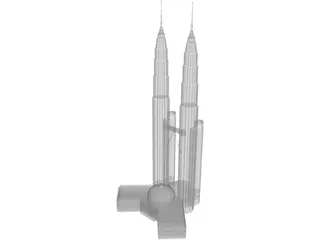 Petronas Towers 3D Model