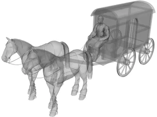 Roman Carriage 3D Model