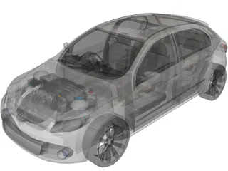 Volkswagen Gol G5 (2009) 3D Model