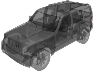 Jeep Cherokee Rubicon (2008) 3D Model