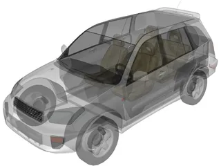 Toyota RAV4 5-door (2001) 3D Model