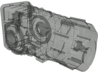 Gearbox Sadev BV SL90-20 4RM 3D Model