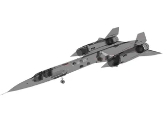 Lockheed SR-71 Blackbird 3D Model