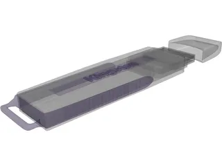 Kingston USB Flash Disk 3D Model