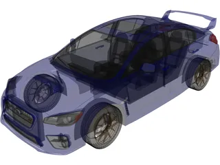 Subaru Impreza WRX STi (2015) 3D Model