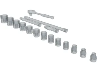 Socket Set 3D Model