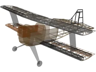 Pitts S-1 RC Aircraft 3D Model