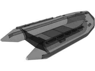 Small Inflatable Boat 3D Model