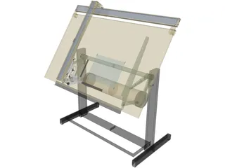 Drafting Table 3D Model