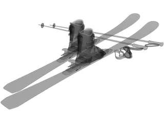 Ski 3D Model