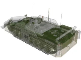 Engineer Tank with Mineplow 3D Model