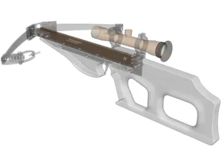 Modern Compound Crossbow 3D Model