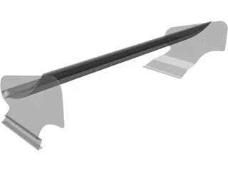 Group 5 Racing Rear Spoiler Wing 3D Model