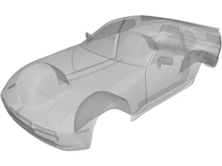 Porsche 944 Body 3D Model