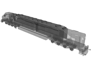 DDA40X America Locomotive 3D Model