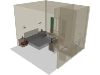 Hotel Room 3D Model