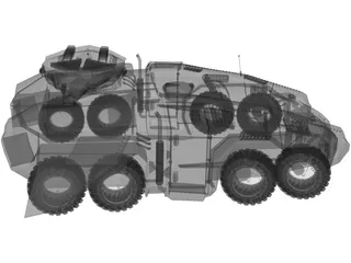 BTR Tank Future 3D Model