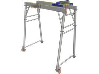 Gantry Crane 3D Model