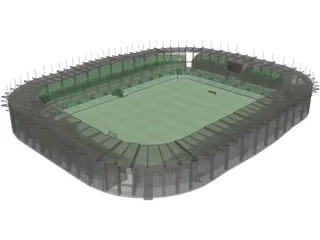 Soccer Arena 3D Model