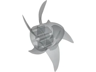 Ship Propeller 3D Model