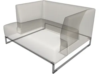 Corner Style Sofa 3D Model