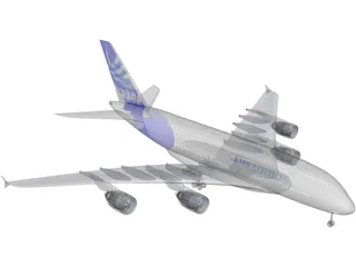 Airbus A380 3D Model