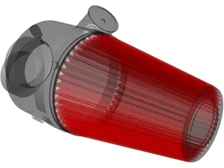 Marine Cone Air Filter 3D Model