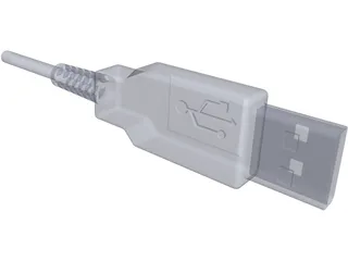 USB Port Connector 3D Model