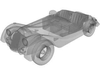 Morgan Plus 4 3D Model