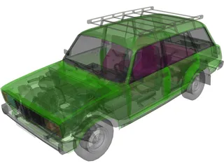 VAZ 2104 3D Model