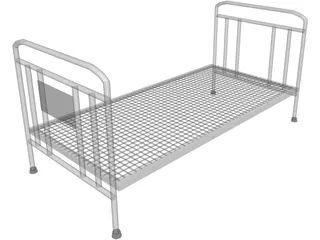 Iron Bed Frame 3D Model