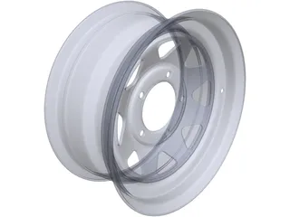 Steel Rim 15inch 3D Model