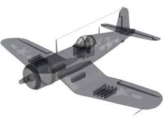 Vought F4U Corsair 3D Model