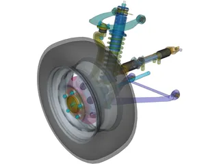 Suspension Front Off-Road 3D Model