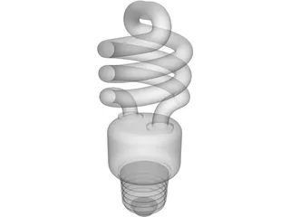 CFL Bulb 3D Model