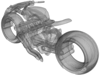 Lo-Rider Motorcycle Concept 3D Model