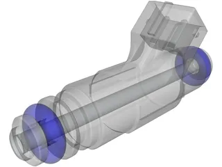 Bosch Fuel Injector 3D Model