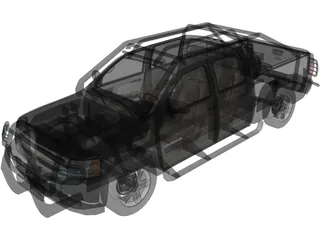 Chevrolet Silverado Crewcab (2007) 3D Model