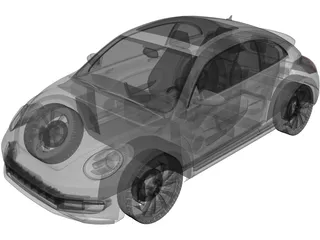 Volkswagen Beetle (2012) 3D Model