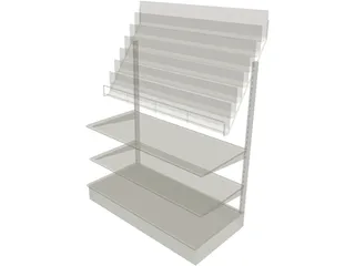 Comic Shelf 3D Model