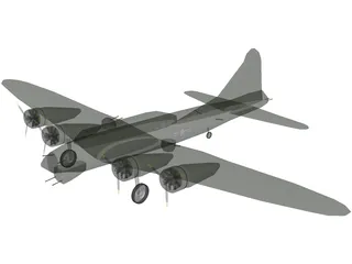 Boeing B-17G Flying Fortress 3D Model