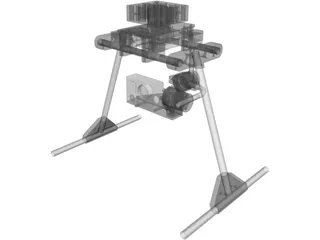 Gimbal for GoPro3 3D Model
