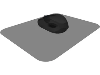 Wireless Mouse 3500 3D Model