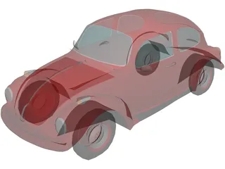 Volkswagen Super Beetle 3D Model