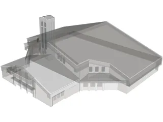 Church St.Pauls Lutheran 3D Model