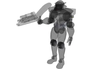 Dark Forces Power Armor 3D Model