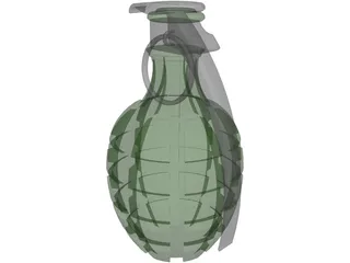 Grenade Pineapple 3D Model