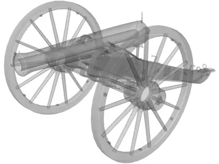 Napolean Cannon 3D Model