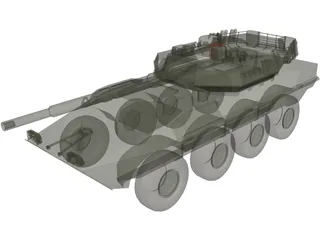 Centauro Tank Destroyer 3D Model