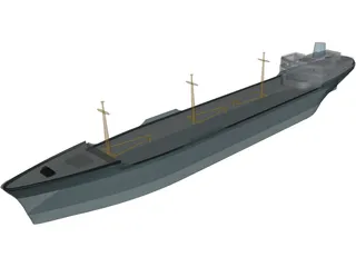 Cargo Ship 3D Model